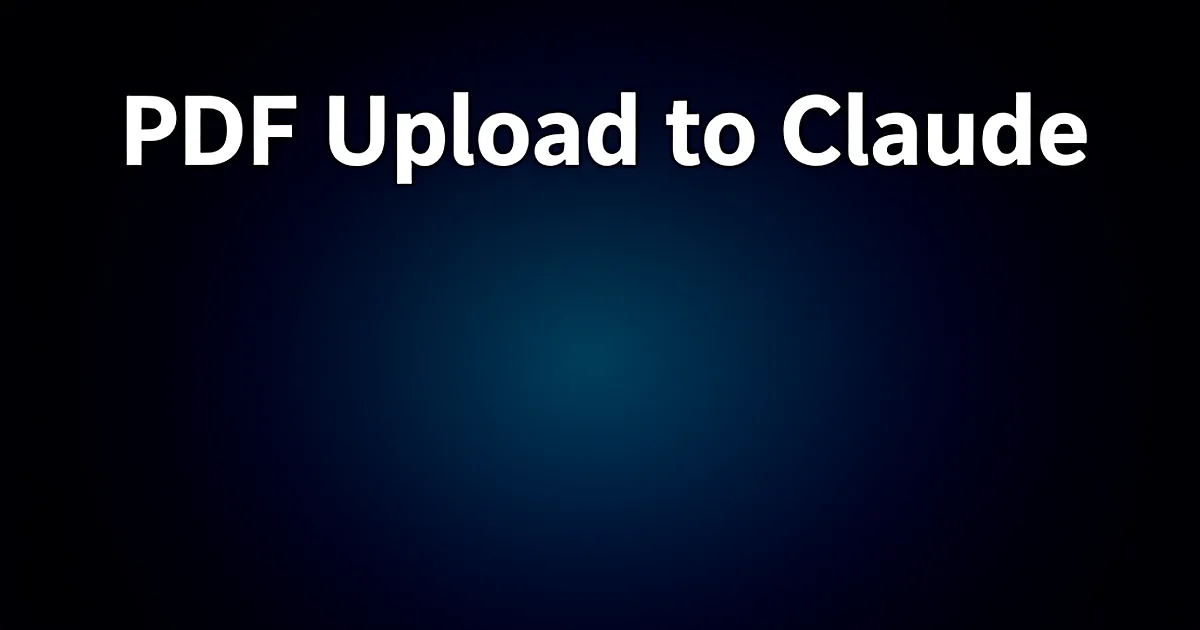 Abstract tech illustration: PDF Upload to Claude: 11.4s vs 2.8s — The Markdown Swap